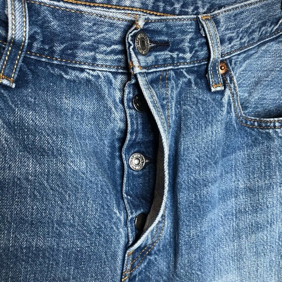 Levi's 501 button fly low rise straight raw hem - Picture 3 of 6